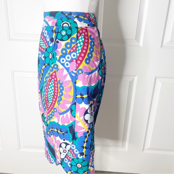 J. Crew Tie-back tulip skirt in Ratti® kaleidoscope floral (00) - Picture 4 of 10